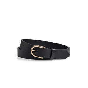 leren riem Tayla zwart