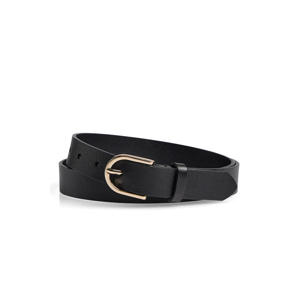 leren riem Tayla zwart