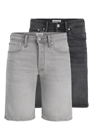 JJIRICK JJORIGINAL regular short grey denim - (set van 2)