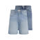 JACK & JONES JEANS INTELLIGENCE JJIRICK JJORIGINAL regular short medium blue denim - (set van 2)