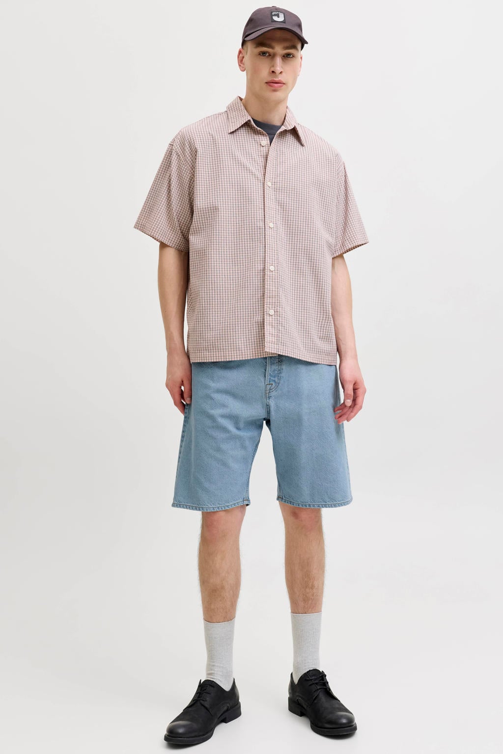 JACK & JONES JEANS INTELLIGENCE JJIALEX JJORIGINAL baggy short light blue denim