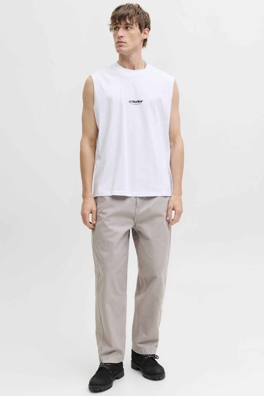 JACK & JONES ESSENTIALS tanktop wit