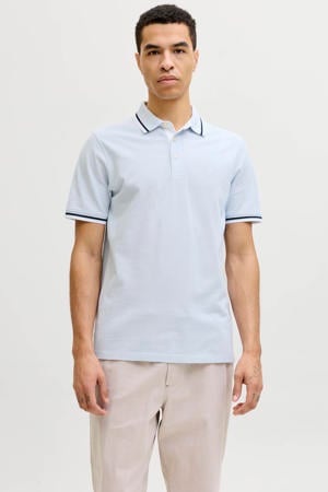slim polo lichtblauw