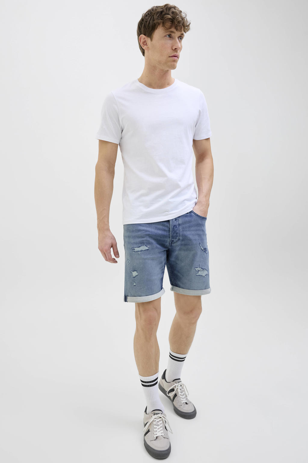 JACK & JONES JEANS INTELLIGENCE JJIRICK JJICON denim regular short blue denim