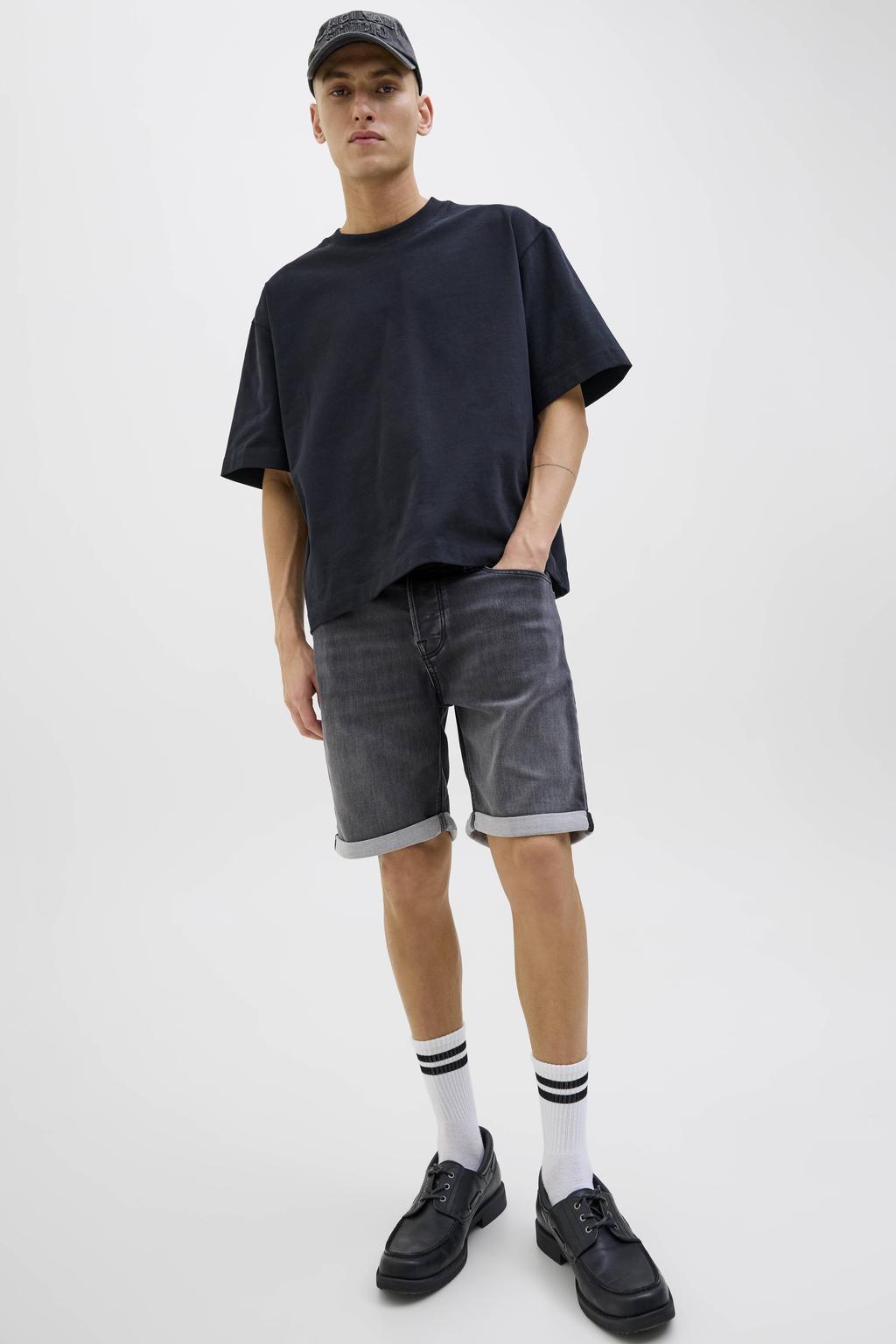 JACK & JONES JEANS INTELLIGENCE JJIRICK JJICON denim regular short black denim