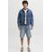 JACK & JONES JEANS INTELLIGENCE baggy fit denim short - mediumblauw