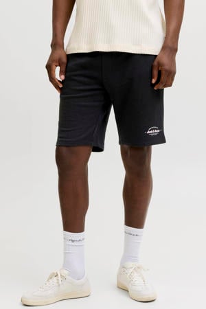 JPSTGORDON regular sweatshort zwart
