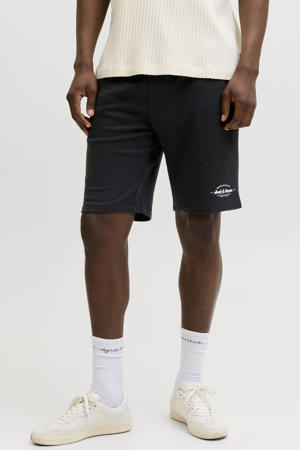JPSTGORDON regular sweatshort zwart