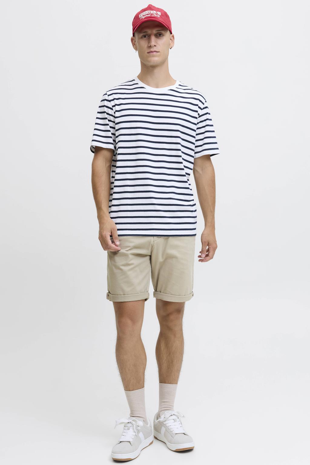 JACK & JONES PANTS STUDIO JPSTBOWIE regular chino short beige