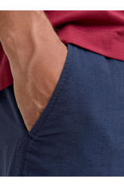 thumbnail: JACK & JONES PANTS STUDIO JPSTACE relaxed chino short met linnen donkerblauw