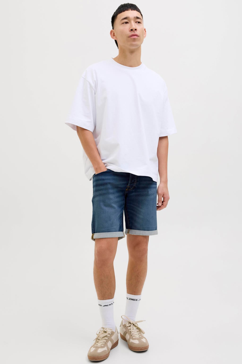 JACK & JONES JEANS INTELLIGENCE JJIRICK JJICON denim regular short blue denim