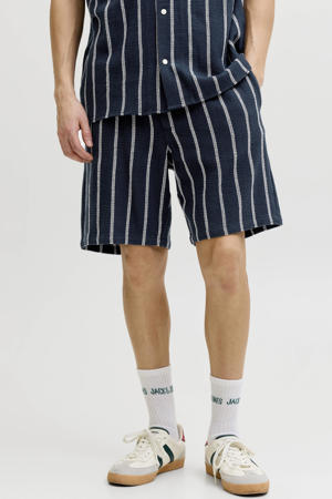 JPSTJAIDEN relaxed gestreepte casual short gebreid