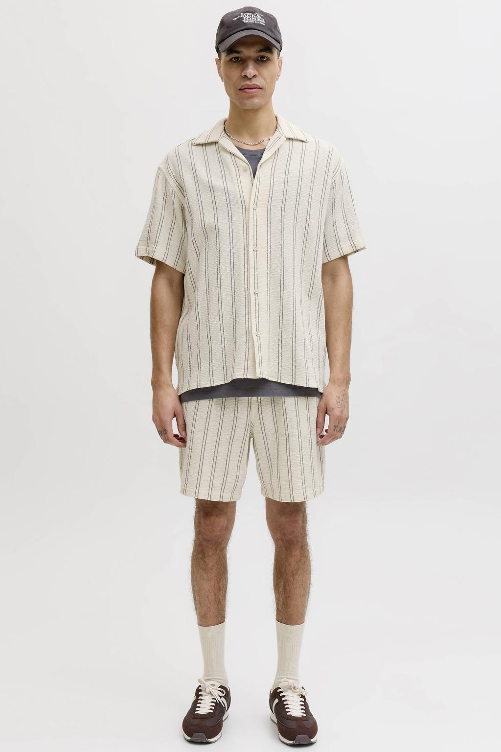 JACK & JONES ESSENTIALS regular gestreepte casual overhemd