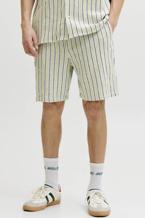 JPSTJAIDEN relaxed gestreepte casual short gebreid beige