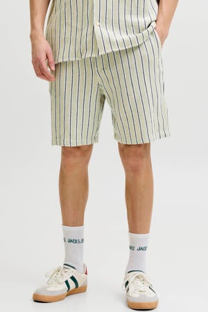 JPSTJAIDEN relaxed gestreepte casual short gebreid beige
