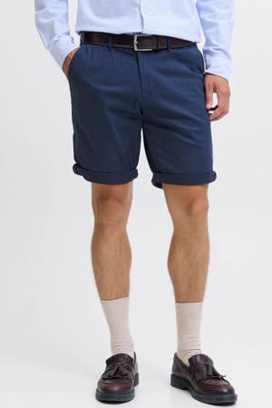 JPSTBOWIE regular chino short donkerblauw