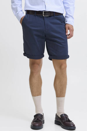 JPSTBOWIE regular chino short donkerblauw