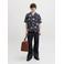JACK & JONES loose casual overhemd donkerblauw