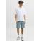 JACK & JONES PANTS STUDIO JPSTGORDON regular sweatshort blauw