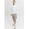 JACK & JONES PANTS STUDIO JPSTACE tapered gestreepte chino short met linnen bruin