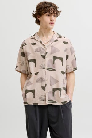 loose casual overhemd beige