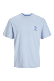 thumbnail: JACK & JONES regular T-shirt met backprint lichtblauw