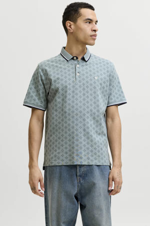slim polo grijsgroen