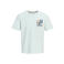 JACK & JONES ORIGINALS regular T-shirt met backprint mintgroen