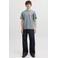 JACK & JONES ORIGINALS regular T-shirt met backprint grijsgroen