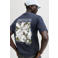 JACK & JONES ORIGINALS regular T-shirt met backprint donkerblauw