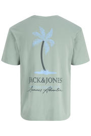 thumbnail: JACK & JONES regular T-shirt met backprint groen