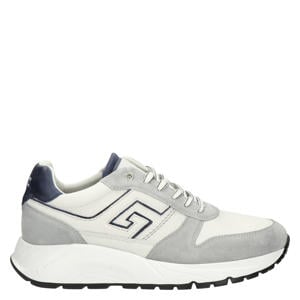Arnhem suède sneakers met meerkleurig wit