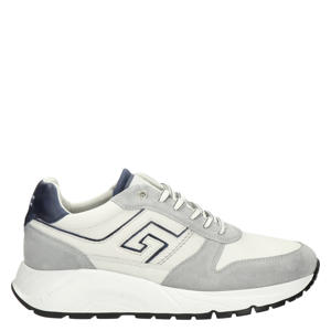 Arnhem suède sneakers met meerkleurig wit