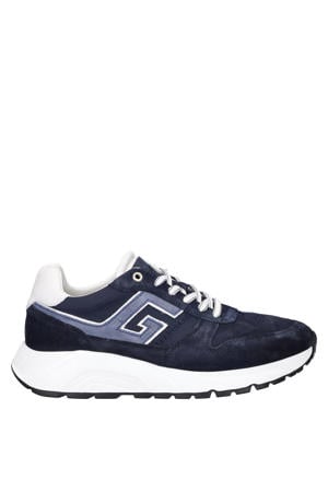 Arnhem suède sneakers donkerblauw
