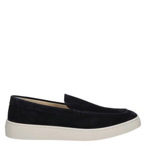 Wave suède loafers donkerblauw