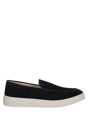 Wave suède loafers donkerblauw