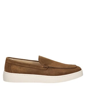 Wave suède loafers cognac