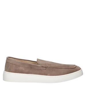 Wave suède loafers taupe