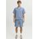 JJ REBEL relaxed casual overhemd blauw