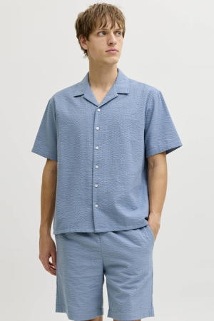 relaxed casual overhemd blauw