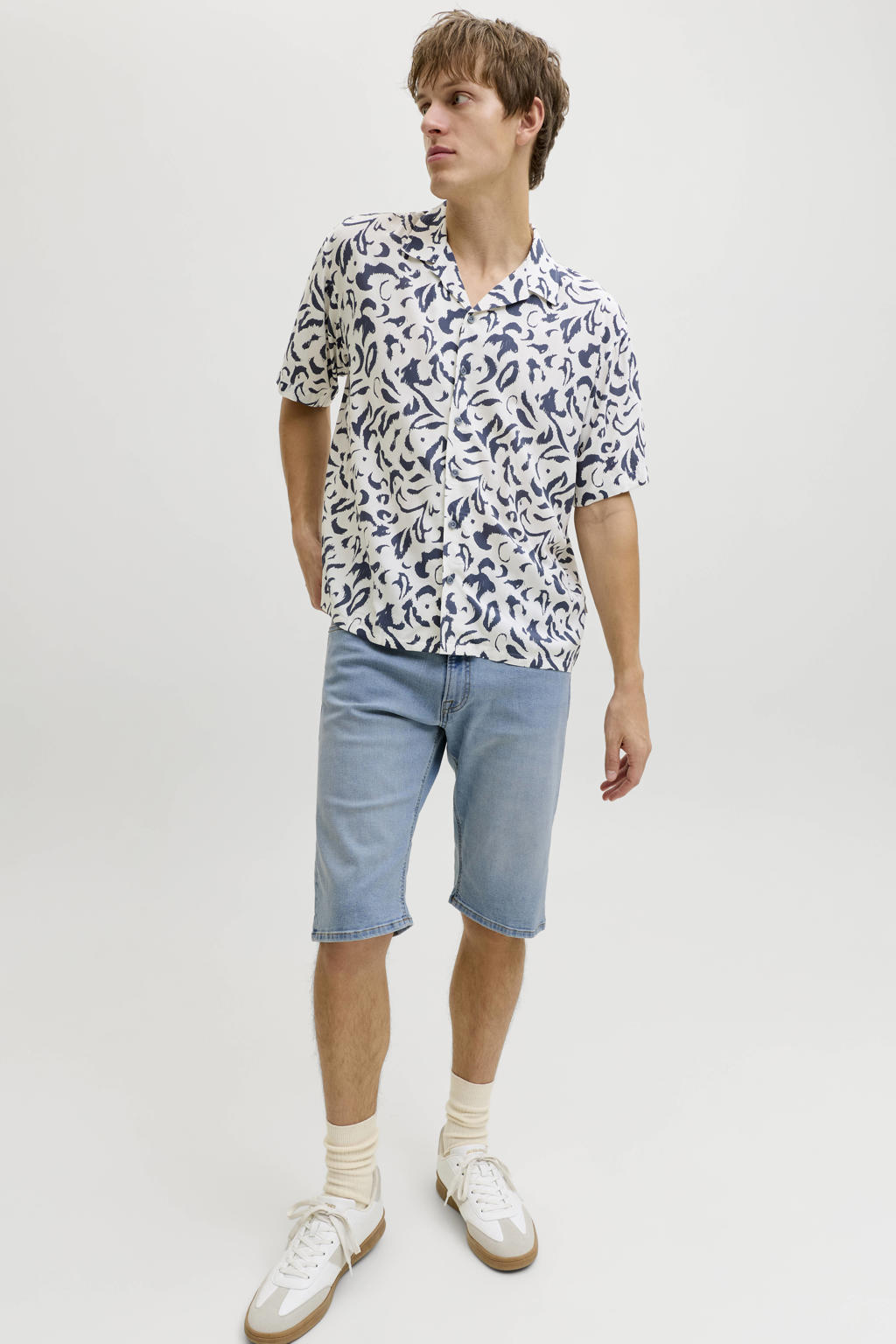JJ REBEL JREBMASON denim regular short blauw