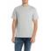 REPLAY regular T-shirt met backprint lichtgrijs
