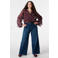 MS Mode blouse met stippen donkerrood