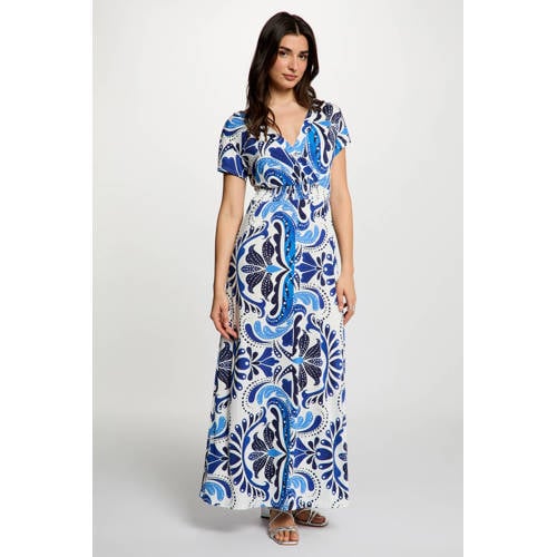 Morgan maxi jurk met paisley print ecru afbeelding