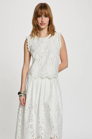 top broderie ecru