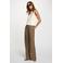 Morgan straight high waist pantalon kaki