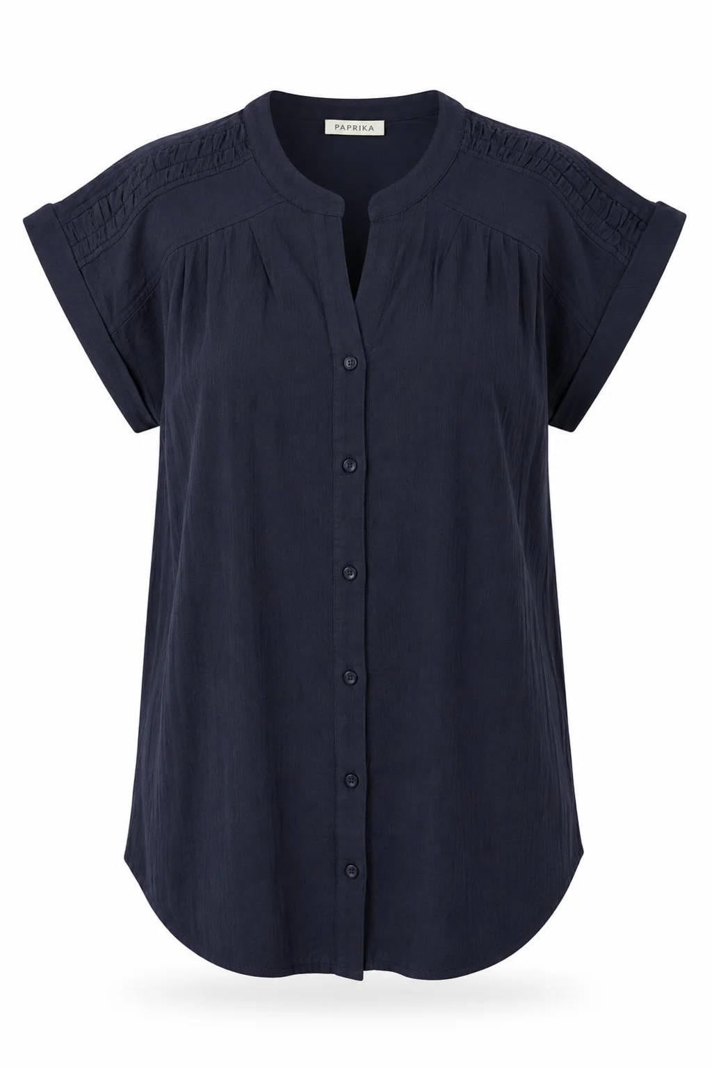 Paprika blouse Plus Size - marineblauw