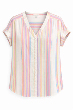 gestreepte top met lurex multi