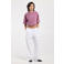 America Today wide leg low waist broek broderie wit