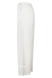 thumbnail: America Today wide leg low waist broek broderie wit